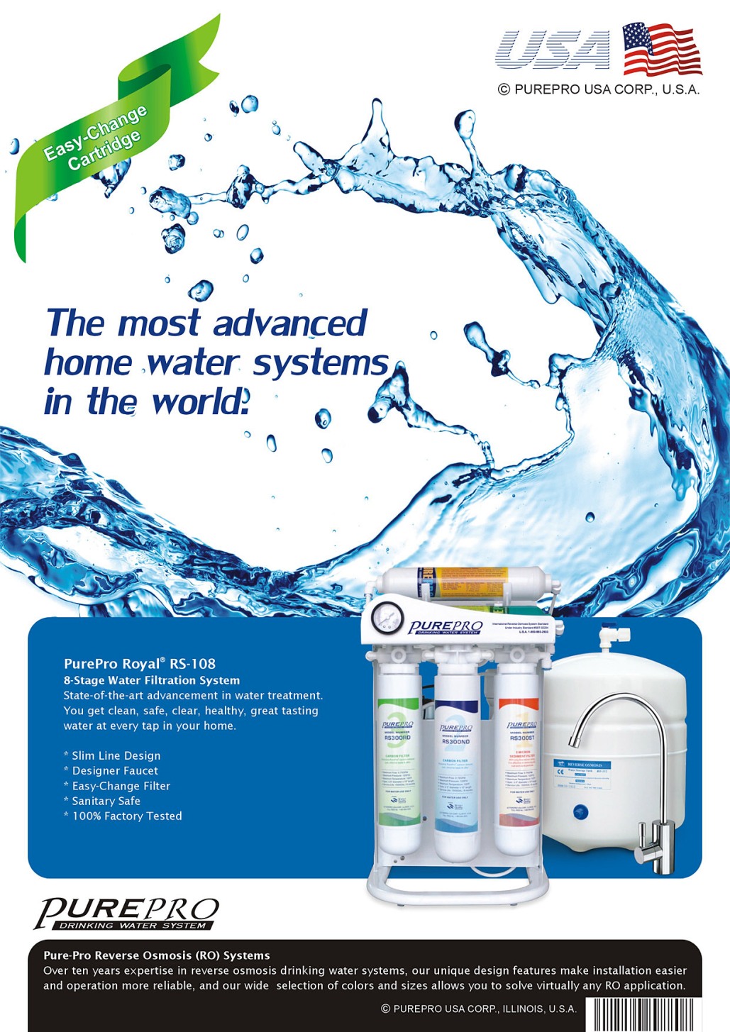 purepro water filter system mineral alkaline osmosis reverse usa filters treatment flyer systems stage royal drinking